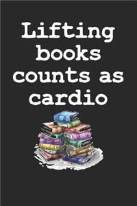 Lifting books counts as cardio