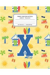 Primary Composition Notebook Grades K-2 Story Journal X