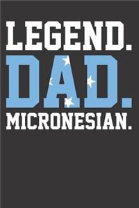 Father Dad Micronesia Flag Notebook Journal