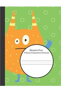 Monster Fun Primary Composition Notebook