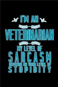 I'm a veterinarian. My level of sarcasm depends on your level of stupidity