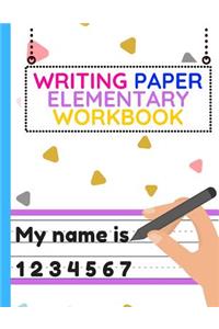 Writing Paper Elementary Workbook