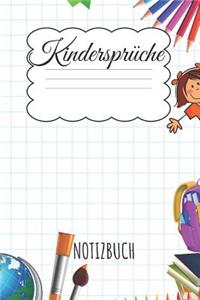 Kindersprüche Notizbuch