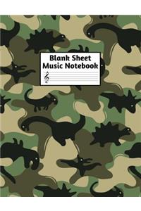 Blank Sheet Music Notebook