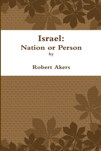 Israel: Nation or Person
