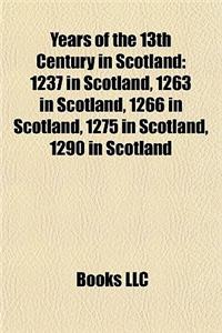 Years of the 13th Century in Scotland