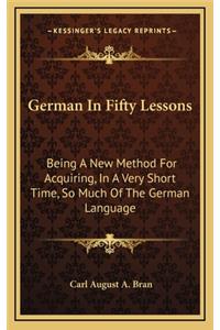 German in Fifty Lessons