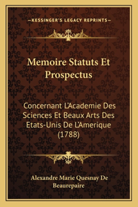 Memoire Statuts Et Prospectus