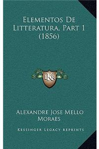 Elementos De Litteratura, Part 1 (1856)