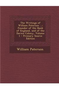 Writings of William Paterson ...