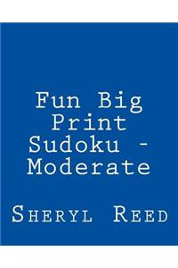 Fun Big Print Sudoku - Moderate