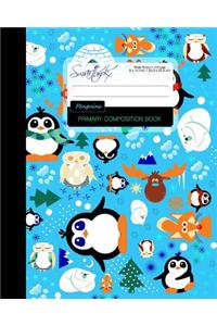 Primary Composition Book - Penguins
