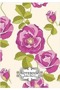Flora Pattern Notebook: Dot-grid Journal, Graph, Lined, Blank No Lined; Pocket Notebook / Journal / Diary: 4