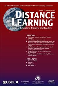 Distance Learning Volume 15 Issue 3 2018