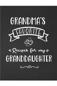 Grandma's Favorite, Recipes for My Granddaughter