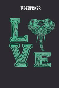 Tagesplaner mit Elefanten Mandala