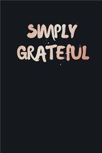 Simply Grateful Journal Rose Gold Daily Reflection
