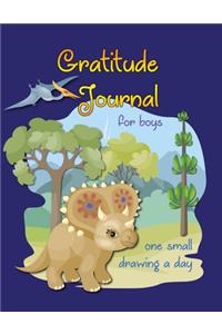 Gratitude Journal for Boys with One Small Drawing a Day