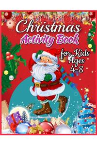 Christmas Activity Book for Kids Ages 4-8