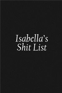 Isabella's Shit List