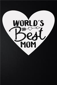 World's Best Mom: 100 Pages 6'' x 9'' Lined Writing Paper - Best Gift For Mother