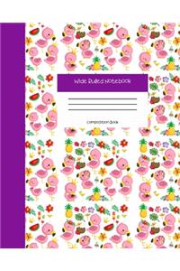 Wide Ruled Notebook Composition Book