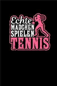 Echte Mädchen Spielen Tennis