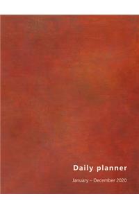 Daily Planner January-December 2020