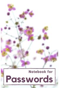 Notebook for Passwords