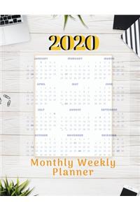 2020 Monthly Weekly Planner