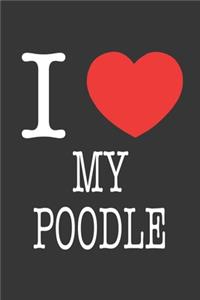 I Heart My Poodle Notebook