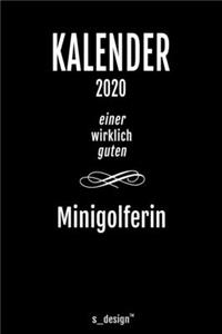 Kalender 2020 für Minigolfer / Minigolferin