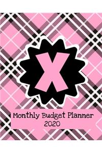 Monthly Budget Planner 2020