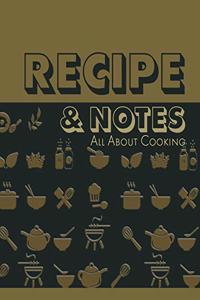 Recipe and Notes All About Cooking
