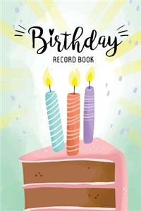 Birthday Record Book