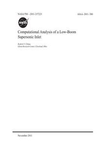 Computational Analysis of a Low-Boom Supersonic Inlet