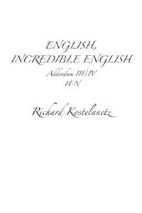 English, Incredible English Addendum III/IV