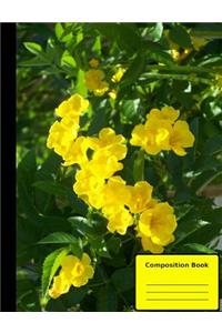 Cats Claw Vine Composition Notebook, Wide Ruled