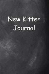 New Kitten Journal Chalkboard Design