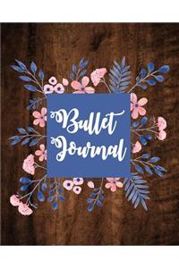 Bullet Journal: Wooden and Watercolor Floral Dotted Notebook - 0.25 Inches Dot Grid Paper Bullet Journal for Sketch and Planner: Wooden and Watercolor Floral Dotted Notebook - 0.25 Inches Dot Grid Paper Bullet Journal for Sketch and Planner