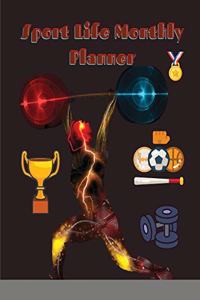 Sport Life Monthly Planner