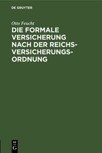 formale Versicherung nach der Reichs-Versicherungs-Ordnung