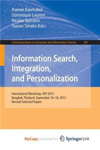 Information Search, Integration, and Personalization