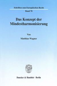 Das Konzept Der Mindestharmonisierung