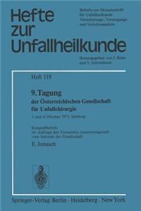 9. Tagung Der Österreichischen Gesellschaft Für Unfallchirurgie