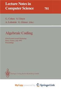 Algebraic Coding
