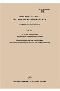 Untersuchungen über die Abhängigkeit der Bewegungsgenauigkeit im Raum von der Körperstellung
