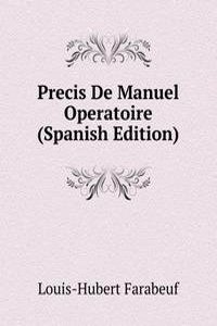 Precis De Manuel Operatoire (Spanish Edition)