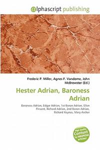 Hester Adrian, Baroness Adrian