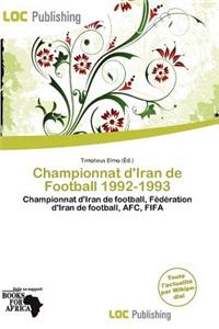 Championnat D'Iran de Football 1992-1993